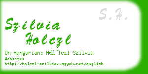 szilvia holczl business card